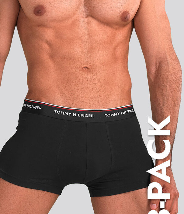 Tommy Hilfiger Premium Essentials Low Rise Boxershort 3-Pack 841 Schwarz