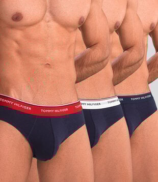 Tommy Hilfiger Premium Essentials Slip 3-Pack 766 Marine