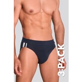 Schiesser 95/5 Organic Cotton Rio Slip 3-Pack 815 Navy