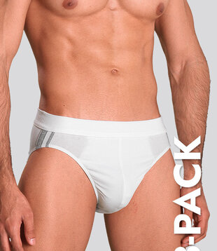 Schiesser 95/5 Organic Cotton Rio Slip 3-Pack 815 Weiß