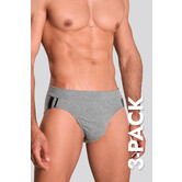 Schiesser 95/5 Organic Cotton Rio Slip 3-Pack 815 Grey