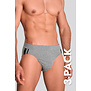 Schiesser 95/5 Organic Cotton Rio Slip 3-Pack 815 Grau
