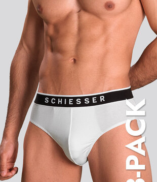 Schiesser 95/5 Organic Cotton Rio Slip 3-Pack 984 Weiß