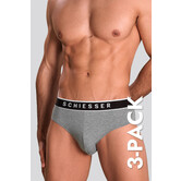 Schiesser 95/5 Organic Cotton Rio Slip 3-Pack 984 Grijs