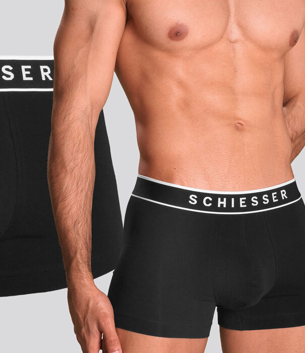 Schiesser 95/5 Organic Cotton Boxershort 3-Pack 983 Zwart
