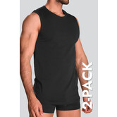 Schiesser 95/5 Organic Cotton Tanktop 2-Pack 980 Schwarz