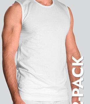 Schiesser 95/5 Organic Cotton Tanktop 2-Pack 980 White