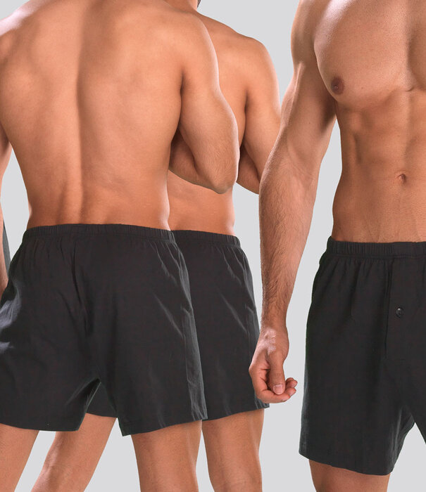 Schiesser Jersey Tricot Boxershort 2-Pack 002 Schwarz