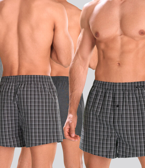 Schiesser Woven Boxershort 2-Pack 445 Grey