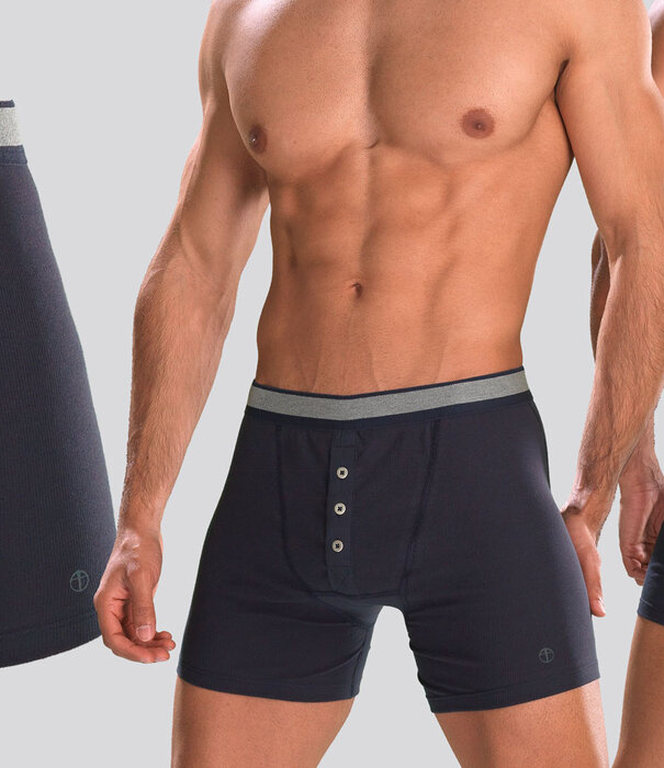 Schiesser Retro Rib Boxershort 614 Navy