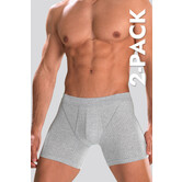 Schiesser Authentic Boxershort 2-Pack 399 Grijs