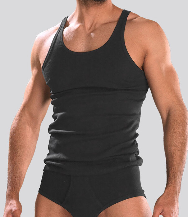 Schiesser Original Feinripp Tank Top 120 Black