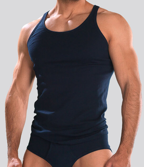 Schiesser Original Feinripp Tank Top 120 Navy