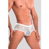 Joe Snyder Bulge Boxer Lace 03 Transparant Wit (005)