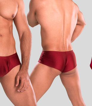 Joe Snyder Bulge Boxer 03 Bordeaux (156)