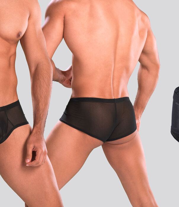 Joe Snyder Shining Cheek Boxer Mesh 13 Transparant Zwart (055)