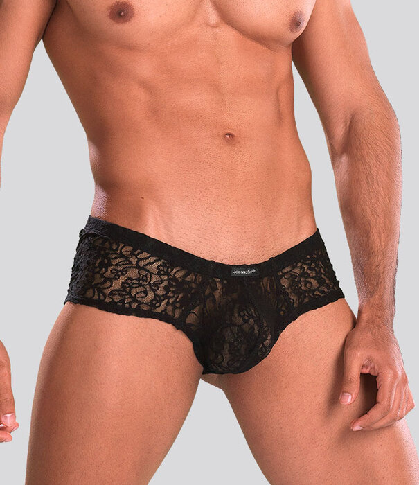 Joe Snyder Shining Cheek Boxer Lace 13 Transparant Zwart (055)