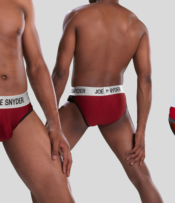 Joe Snyder Active Wear Bikini Brief 01 Burgunderrot
