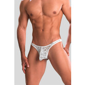 Joe Snyder Maxibulge Thong Lace 06 Transparant Wit (005)