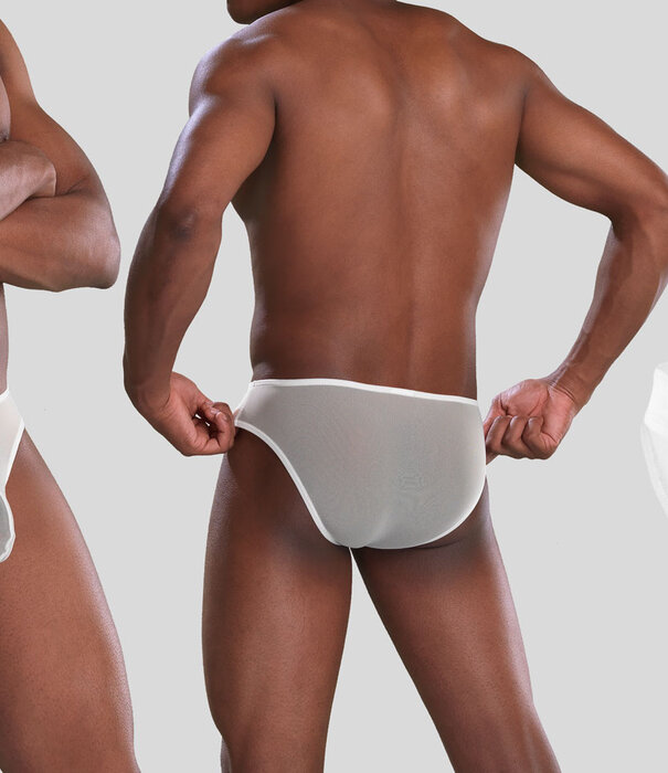Joe Snyder Shining Bikini Mesh 01 Transparant Wit (005)