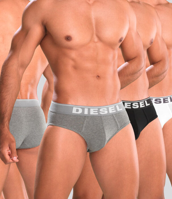Diesel Andre Slip 3-Pack JKKB Weiß/Schwarz/Grau