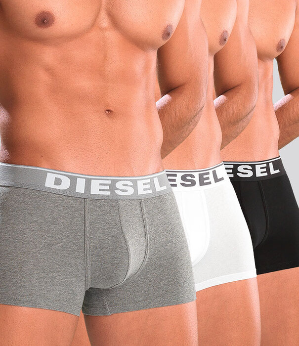 Diesel Damien Boxershort 3-Pack JKKB Weiß/Schwarz/Grau