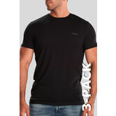Diesel Jake Round Neck T-Shirt 3-Pack AALW Zwart