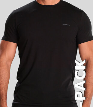 Diesel Jake Round Neck T-Shirt 3-Pack AALW Zwart