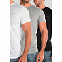 Diesel Jake Round Neck T-Shirt 3-Pack AALW Wit/Zwart/Grijs