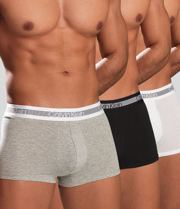 Calvin Klein Boxershort 3-Pack NB1799A Wit/Zwart/Grijs