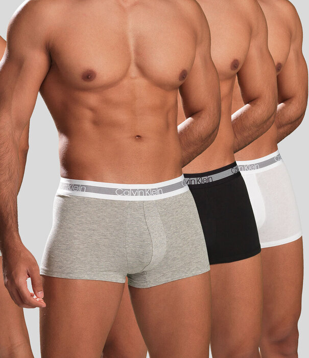 Calvin Klein Boxershort 3-Pack NB1799A Wit/Zwart/Grijs