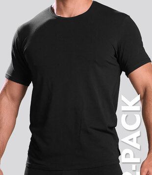 Calvin Klein Crew Neck T-Shirt 2-Pack NB1088A Zwart