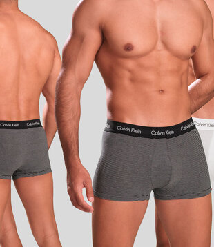 Calvin Klein Low Rise Boxershort 3-Pack U2664G Zwart/Wit