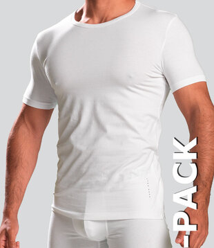 Boss RN Cotton Stretch Slim Fit T-Shirt 2-Pack 407 Wit
