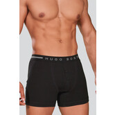 Boss Original Pure Cotton Fine Rib Boxershort 695 Zwart
