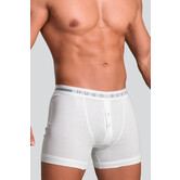 Boss Original Pure Cotton Fine Rib Boxershort 695 Wit