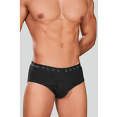 Boss Original Pure Cotton Fine Rib Slip 703 Zwart