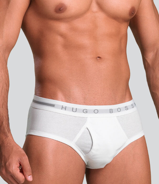 Boss Original Pure Cotton Fine Rib Slip 703 Wit