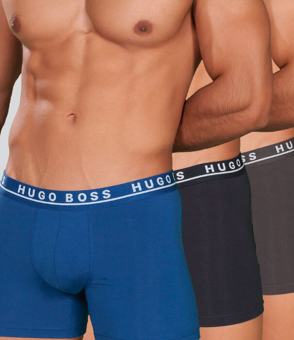 Boss Boxer Brief 3-Pack 404 Grau/Blau