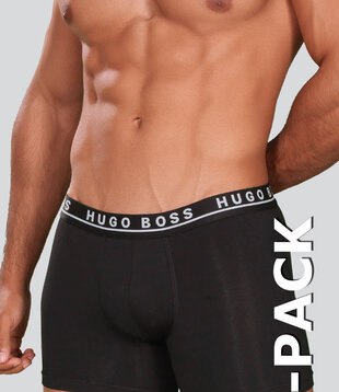 Boss Boxer Brief 3-Pack 404 Zwart