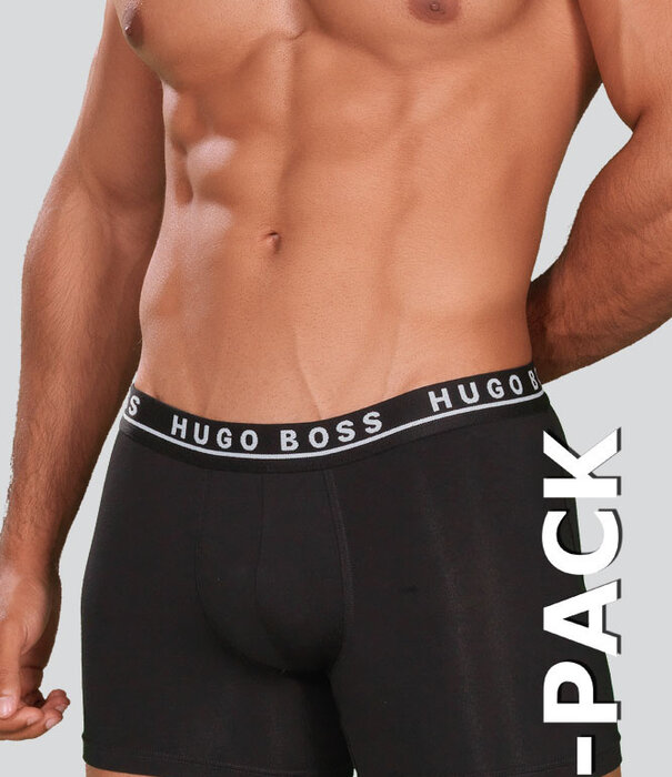 Boss Boxer Brief 3-Pack 404 Schwarz