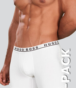 Boss Boxer Brief 3-Pack 404 Wit