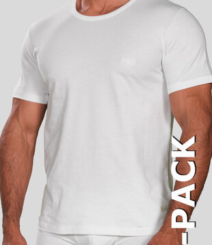 Boss RN Cotton Stretch T-Shirt 2-Pack 405 Wit