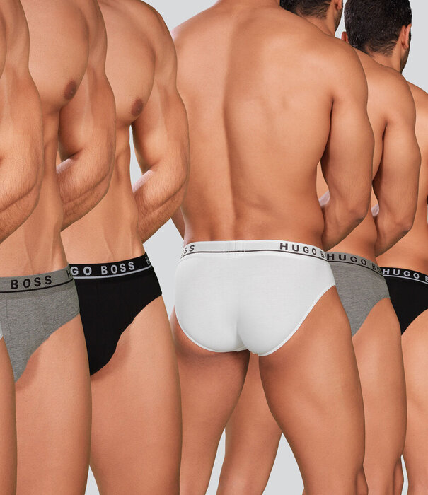 Boss Slip 3-Pack 402 Wit/Zwart/Grijs