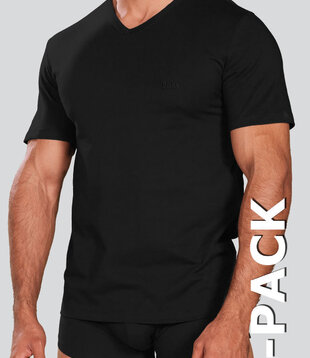 Boss VN Cotton T-Shirt 2-Pack 401 Zwart