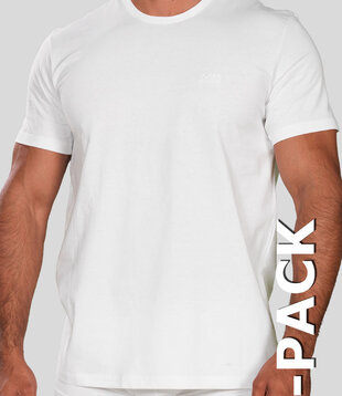 Boss RN Cotton T-Shirt 2-Pack 390 Wit