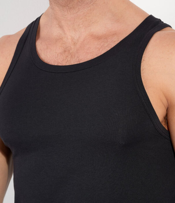 HOM tanktop Supreme Cotton zwart