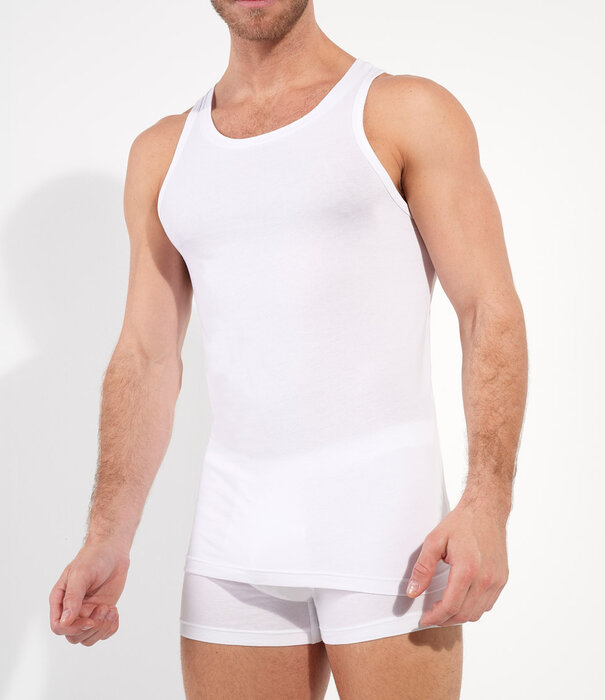 HOM tanktop Supreme Cotton wit