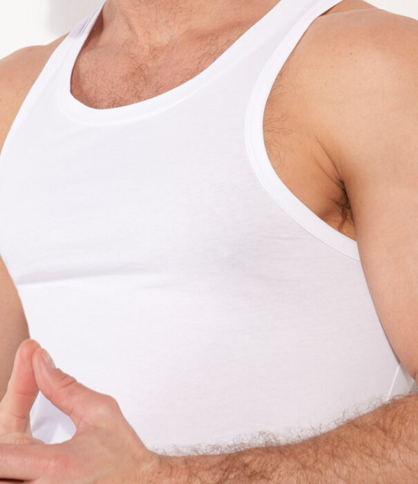 HOM tanktop Supreme Cotton wit