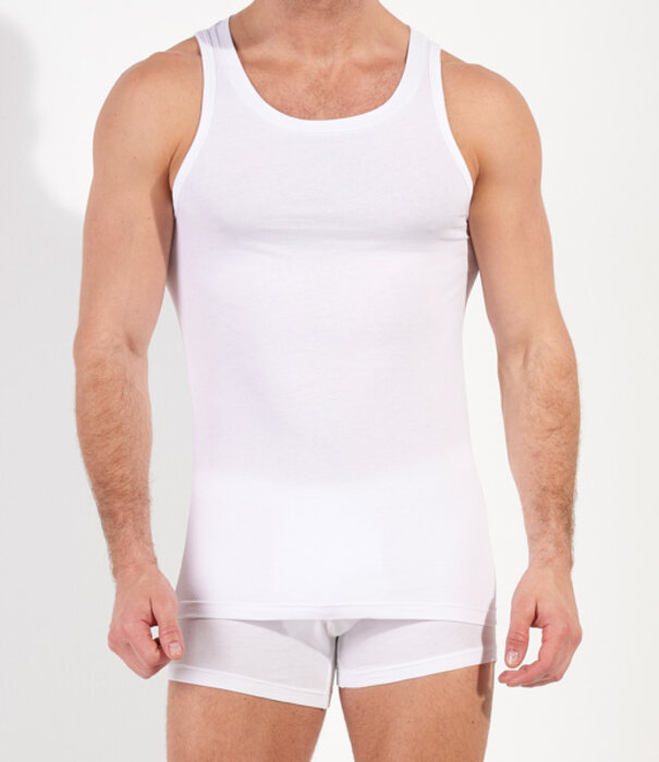 HOM tanktop Supreme Cotton wit